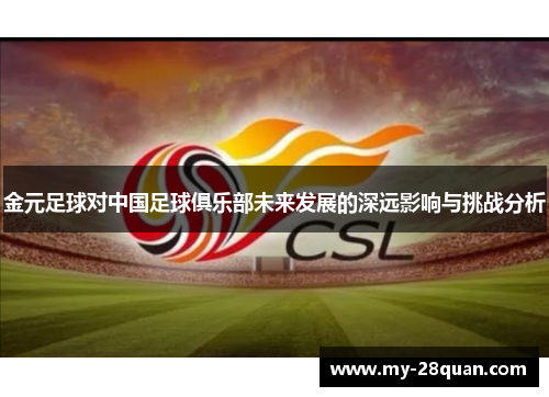金元足球对中国足球俱乐部未来发展的深远影响与挑战分析